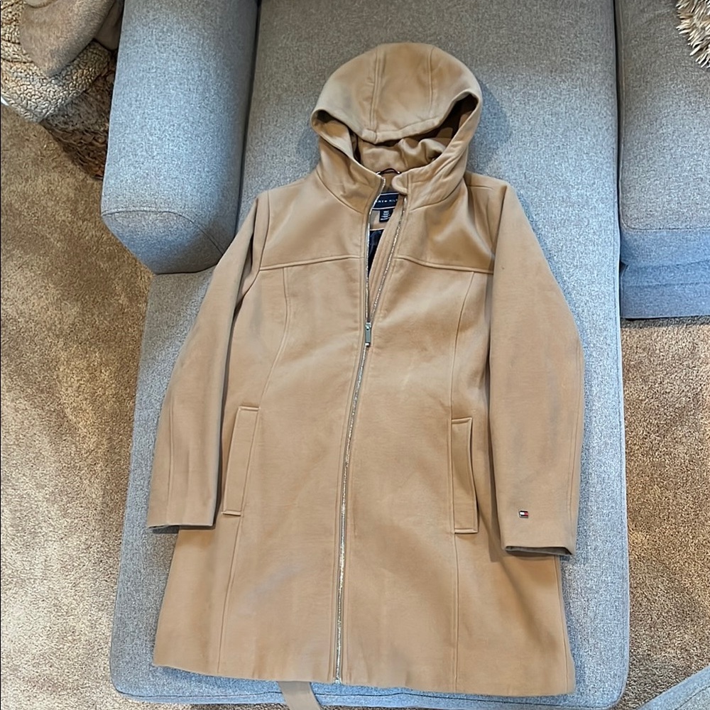 Tommy Hilfiger Beige Hooded Storm Jacket